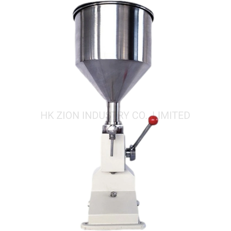 Stainless Steel Hand Pressure Perfume Lotion Liquid Filling Machinery Handle Filler Honey Manual Bottle Filling Machine