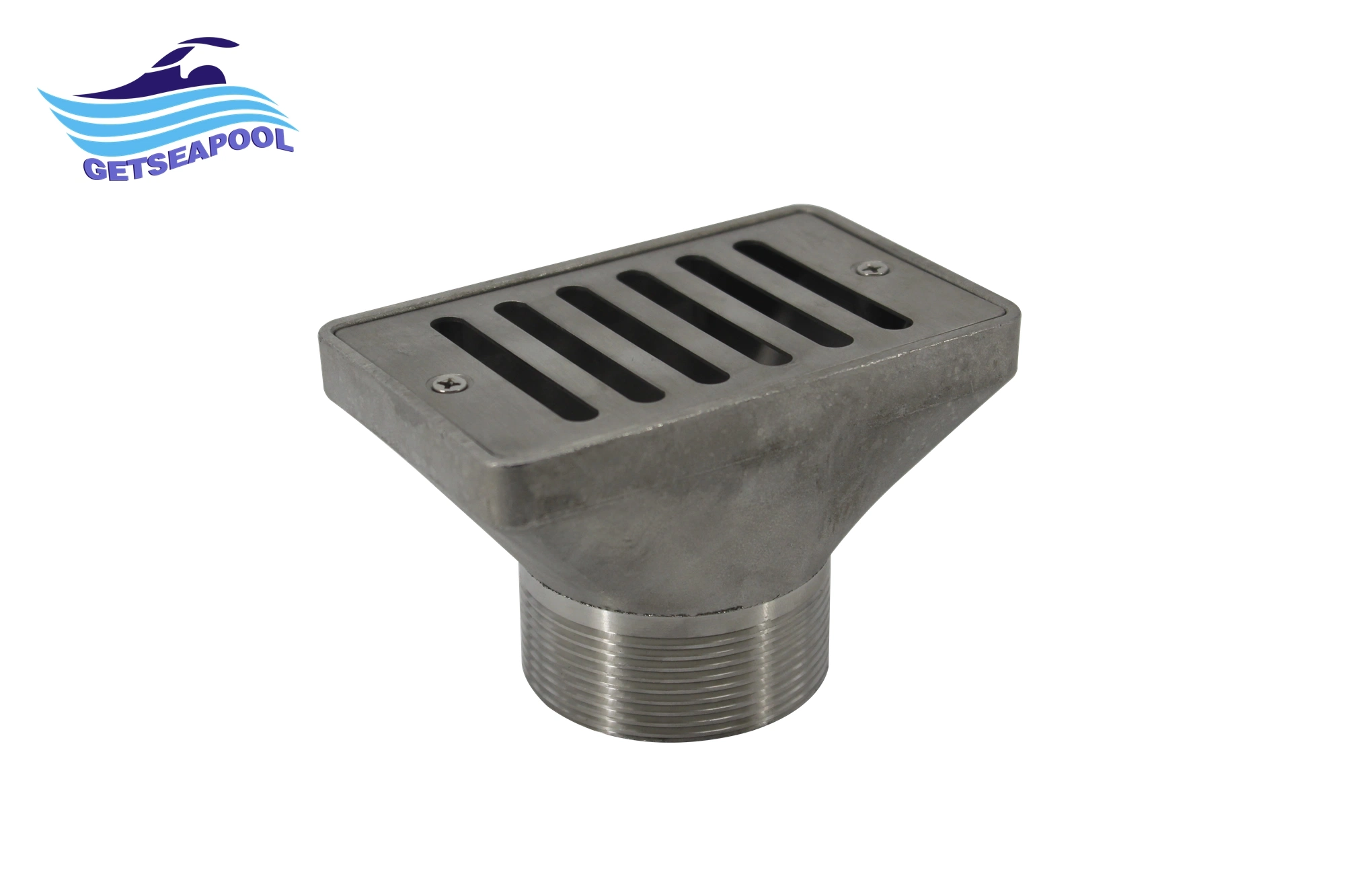 Stainless Steel Fitting Screw Overflow Main Drain Gutter for Concrete Floor Pool