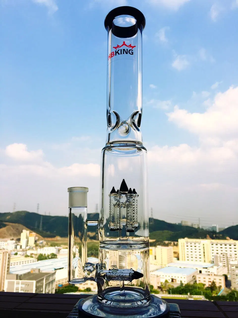 China Manufacturer New Heady DAB Rig Glass Water Pipe, Diamond Glass Wholesale/Supplier Recycler Glass Smoking Pipe