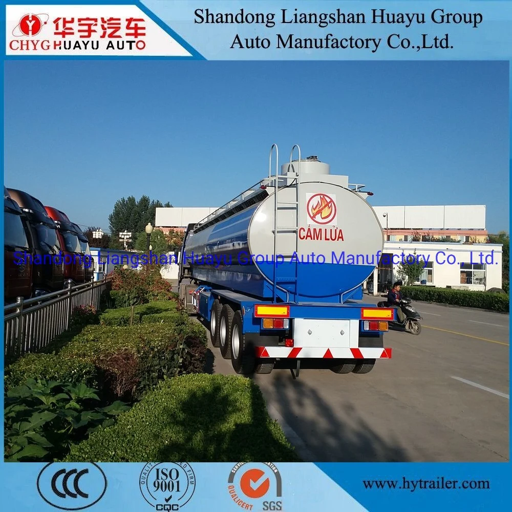 3 Axle 50/60/70 Cbm Carbon Steel/Stainless Steel/Aluminum Alloy Tank/Tanker Truck Semi Trailer for Oil/Fuel/Diesel/Gasoline/Crude/Water/Milk Transport