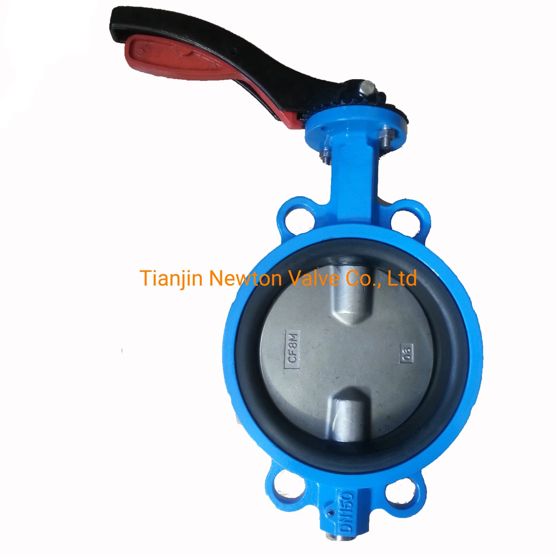 Double Shaft Butterfly Valve Lever Worm Gear with Undercut Disc Slim-Disc