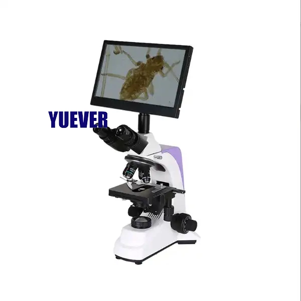 Yuever Medical Professional Lab Equipment Biological Microscope Digital Cheap Price Microscopio Biologico