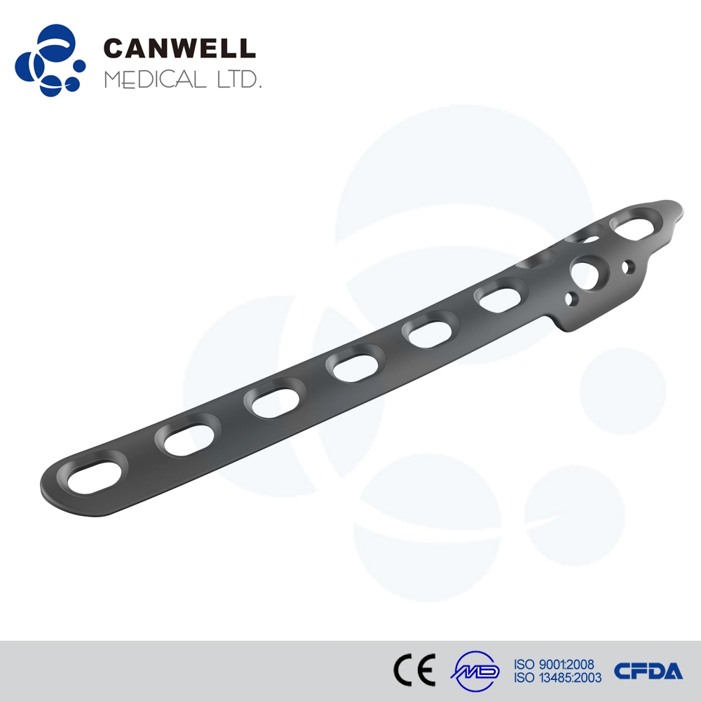 Canwell Orthopedic Trauma Implant Distal Fibula Plate Titanium Plates and Screws Medical Stents Surgical Equipment