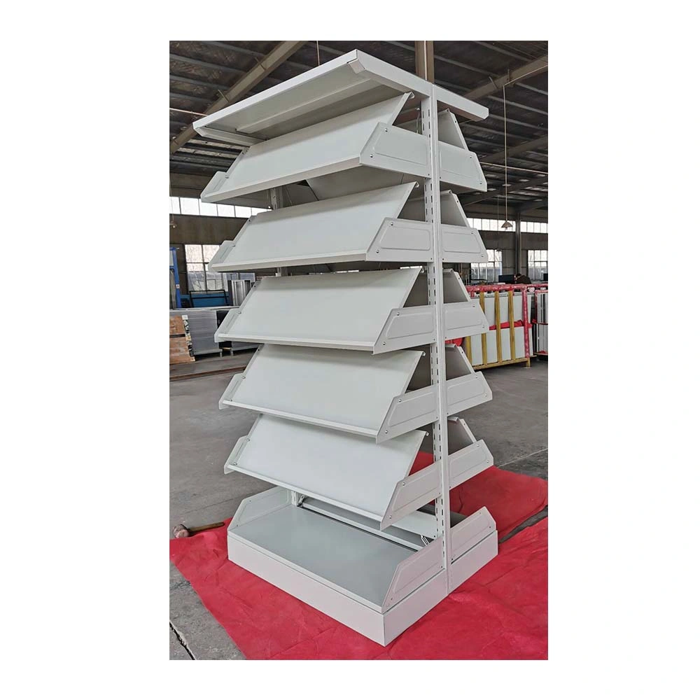 Fas-069 Good Quality School Metal Book Shelves Library Metal Books Shelf