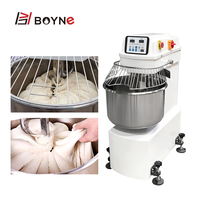 Large Capcity Dough Mixer Vertical Touch Panel High Speed Bakery Equipments