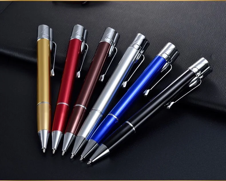 Шариковая ручка Творческая металлическая ветронепроницаемая зажигалка Оптовая продажа