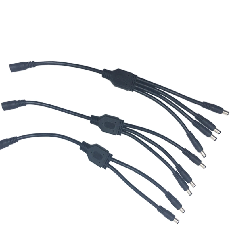 Connecteur Aohua fournisseur Ventes 1à 4 sur le connecteur de type Y M11 2 broches de 5,5*2.1/5.5*2,5 mm DC fiche/prise/jack pour appareil vidéo