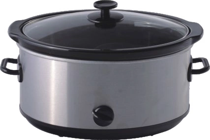 4.0qt Round Slow Cooker Removable Ceramic Pot