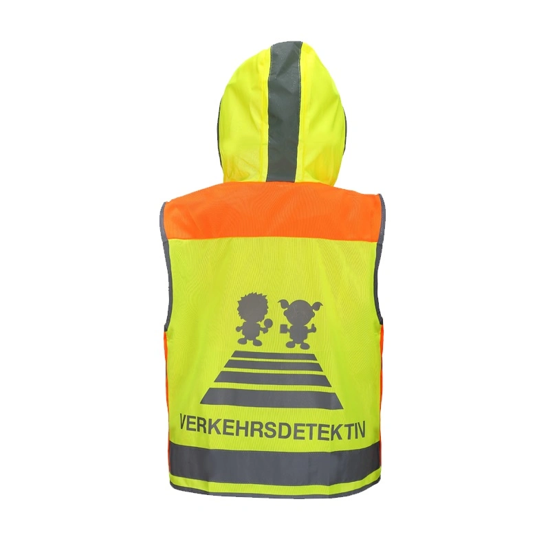 Les enfants Hi Viz gilet réfléchissant personnalisé d'usure uniforme de travail de sécurité