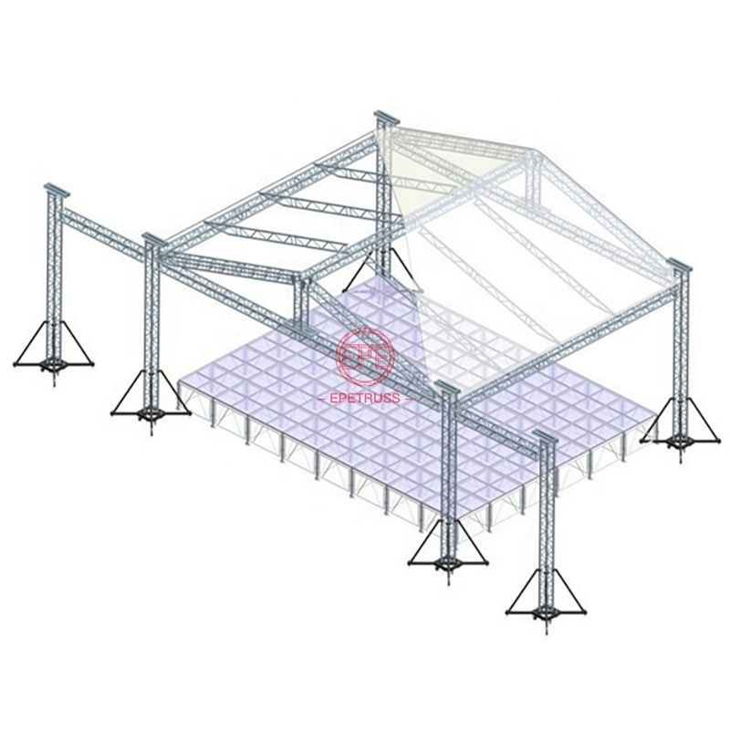 China Heavy Duty Durable Square Stage Structure Sections Truss