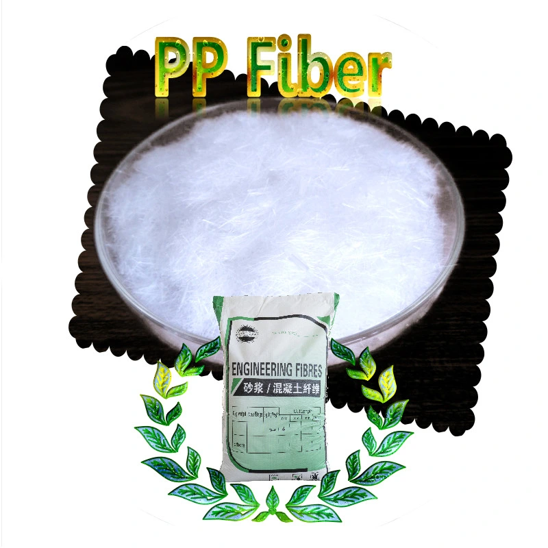 6mm Fibre fibre de polypropylène PP pour la Construction Le béton de ciment