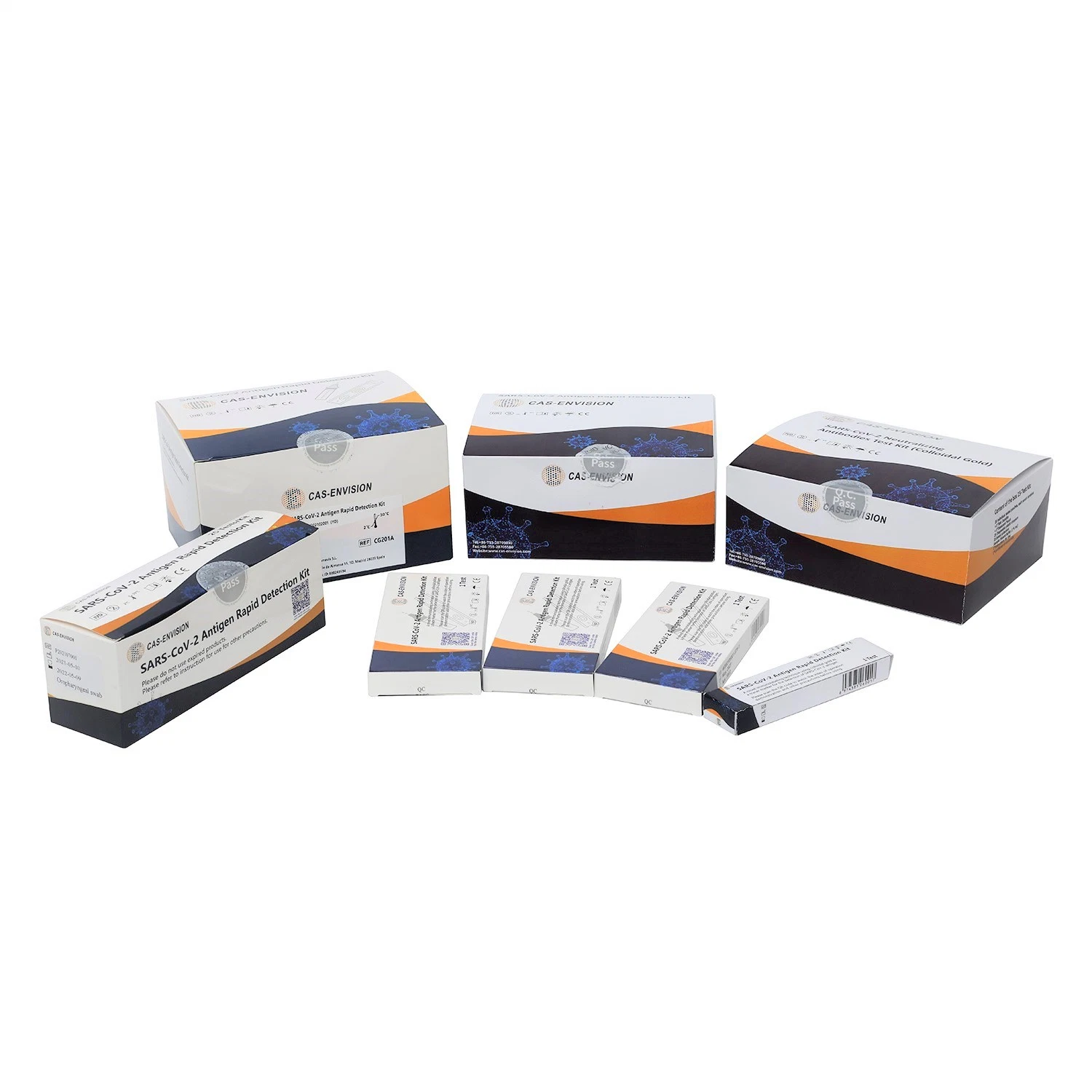 Kits de test rapide d'antigène d'auto-test avec écouvillon nasal/oral/salive Kit de test de diagnostic avec ce ISO13485 ISO9001 BfArM PEI Self Kit de détection