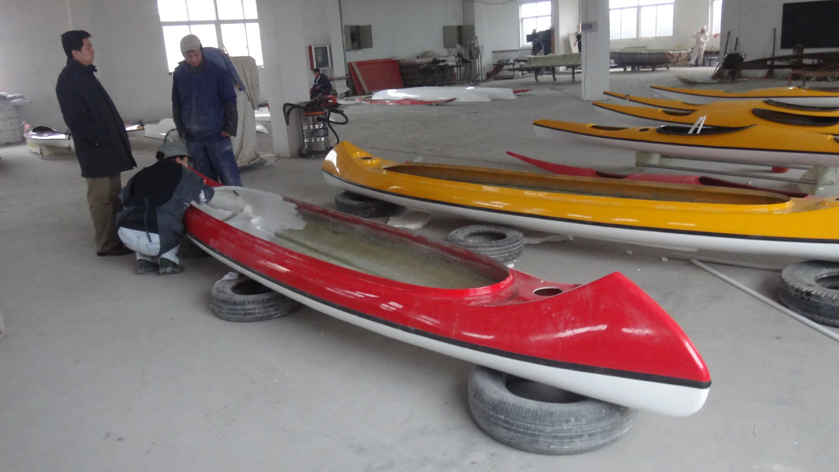 Professional Kayak Sit on Top barcos de pesca en canoa de fibra de vidrio