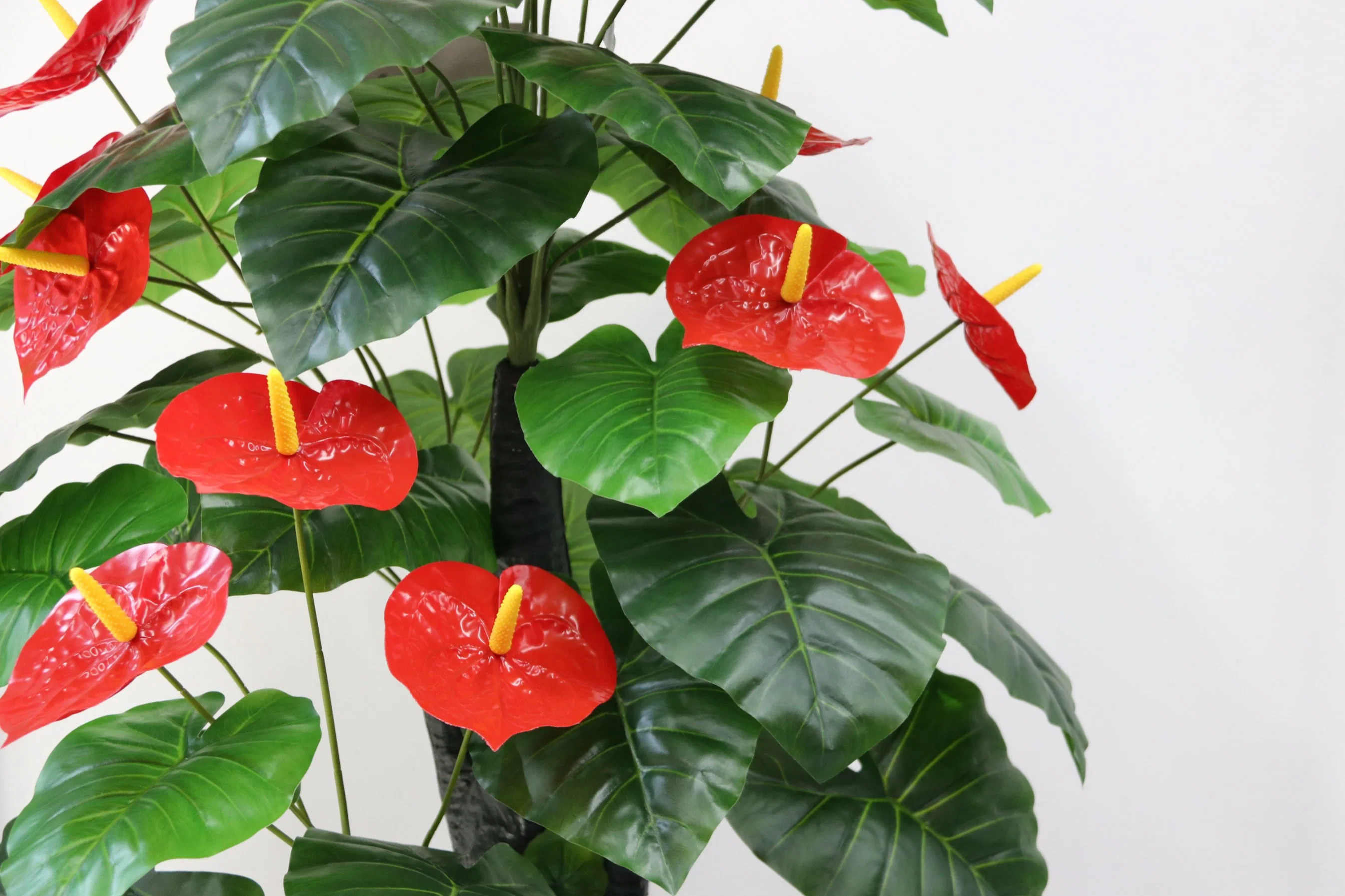 Outdoor Decoration Golden Jade Pole Dripping Anthurium Can Be Customized, Artificial and Decorative Plant Flower Tree