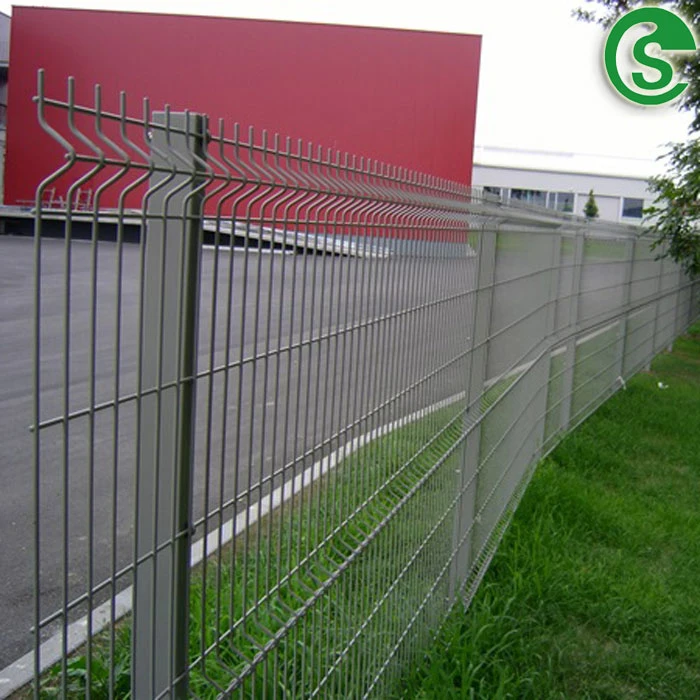 1.53m X2.5m Cheap PVC Coated Green 3D V Bending Curved Welded Wire Mesh Fence Panel