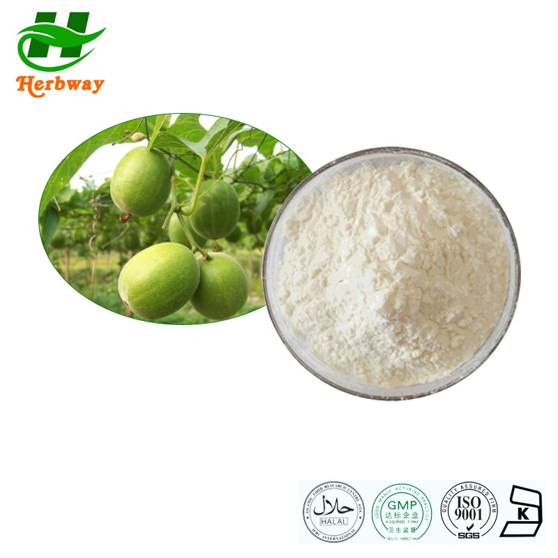 Herbway Kosher Halal Fssc HACCP Certified Food Additive Luo Han Guo Extract Monk Fruit Extract Natural Sweeteners