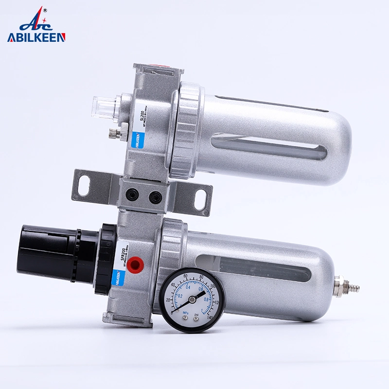 Manual Drain Sfc 400 Air Source Treatment Pressure Standard Water Trap Lubricator Combination Filter Regulator Air