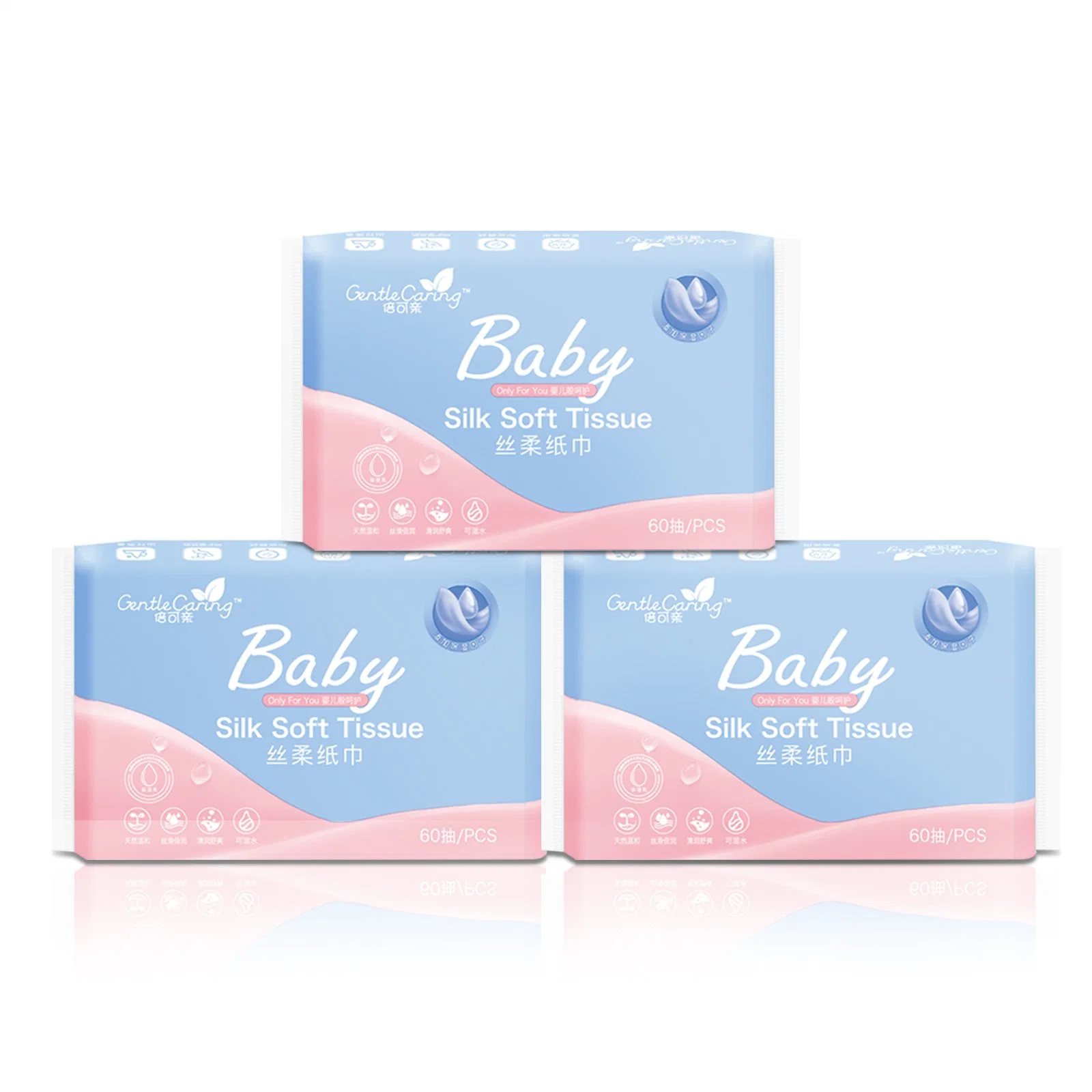 Disposable Soft Wet and Dry Cleaning Facial Tissue for Baby