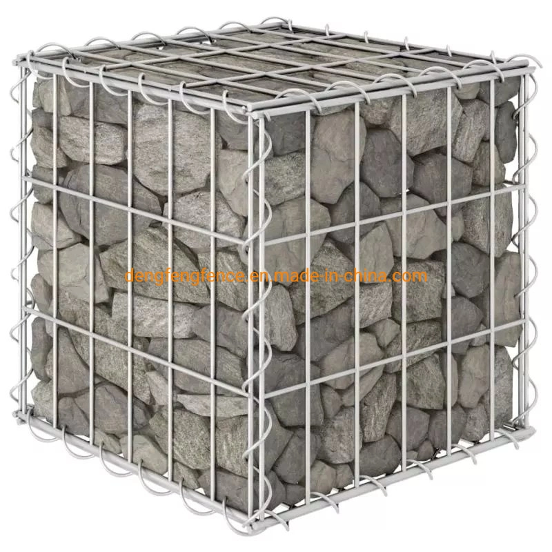 Excelente calidad Hierro soldado gabion Caja 4m*1m*1m pared de retención