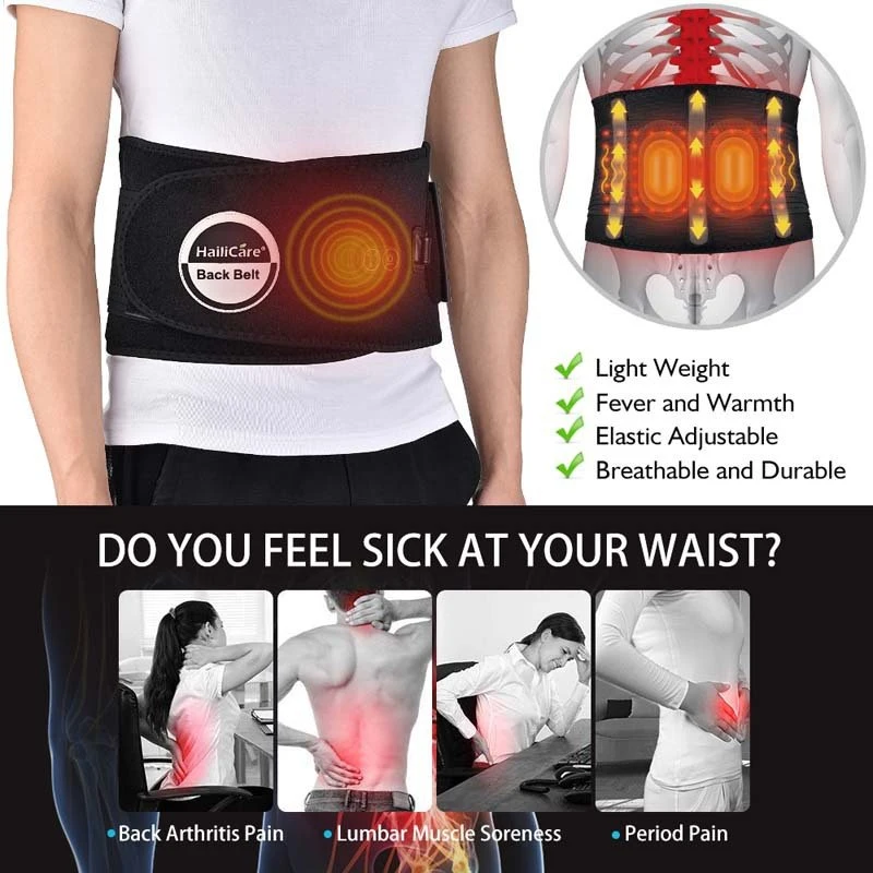 Weight Loss Shape Slimming Belt Infrared LED Light Therapy Relief Back Pain Vibroaction Massage Slimming Belt