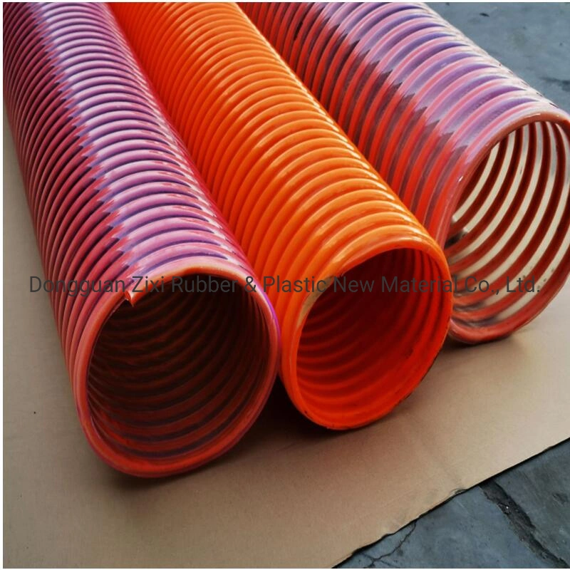 Flexible Clear Spring Spiral Dredging Hoses PVC Sand Suction Tube