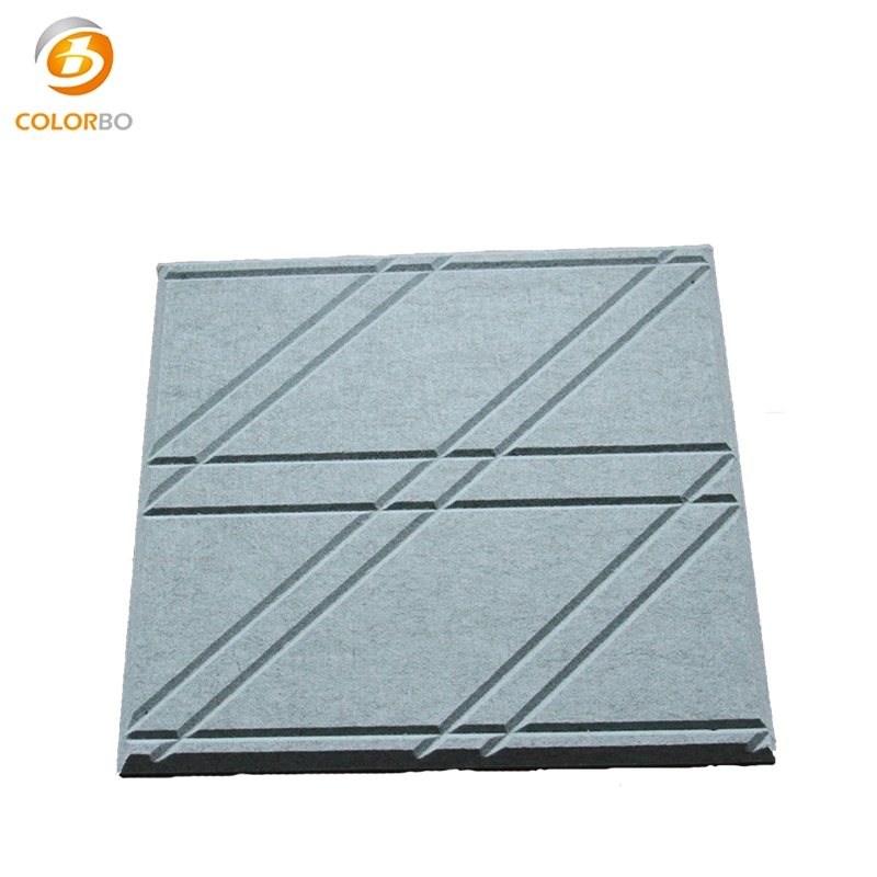 100%Pet Wall Covering Decoration Material Polyester Fiber Sound Absorption Acoustic Baffle Panel