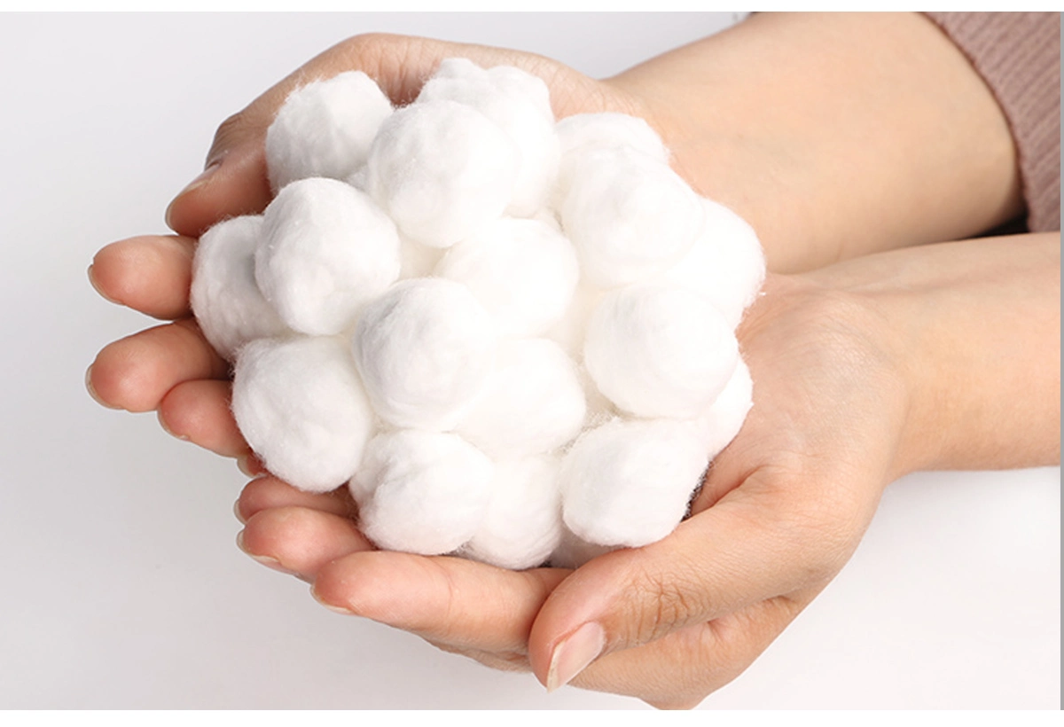 Medical Disposable Surgical Sterile Cotton Wool Balls Absorbent Cotton Products