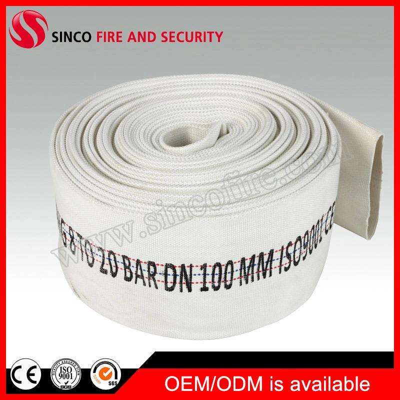 100mm Rubber/PVC Lay-Flat Resistant Fire Hose, Flexible PVC Lined Fire Hose Manufacturer