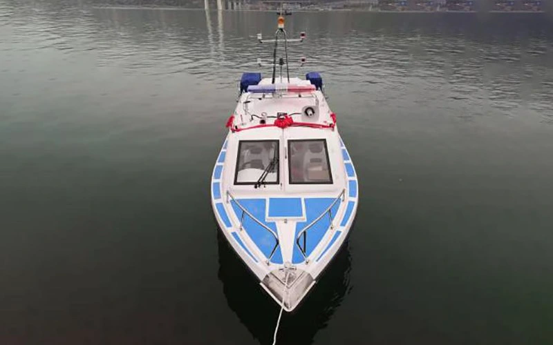 50km/H Impermeable Yacht Shaped FRP Boat for Marine Patrol