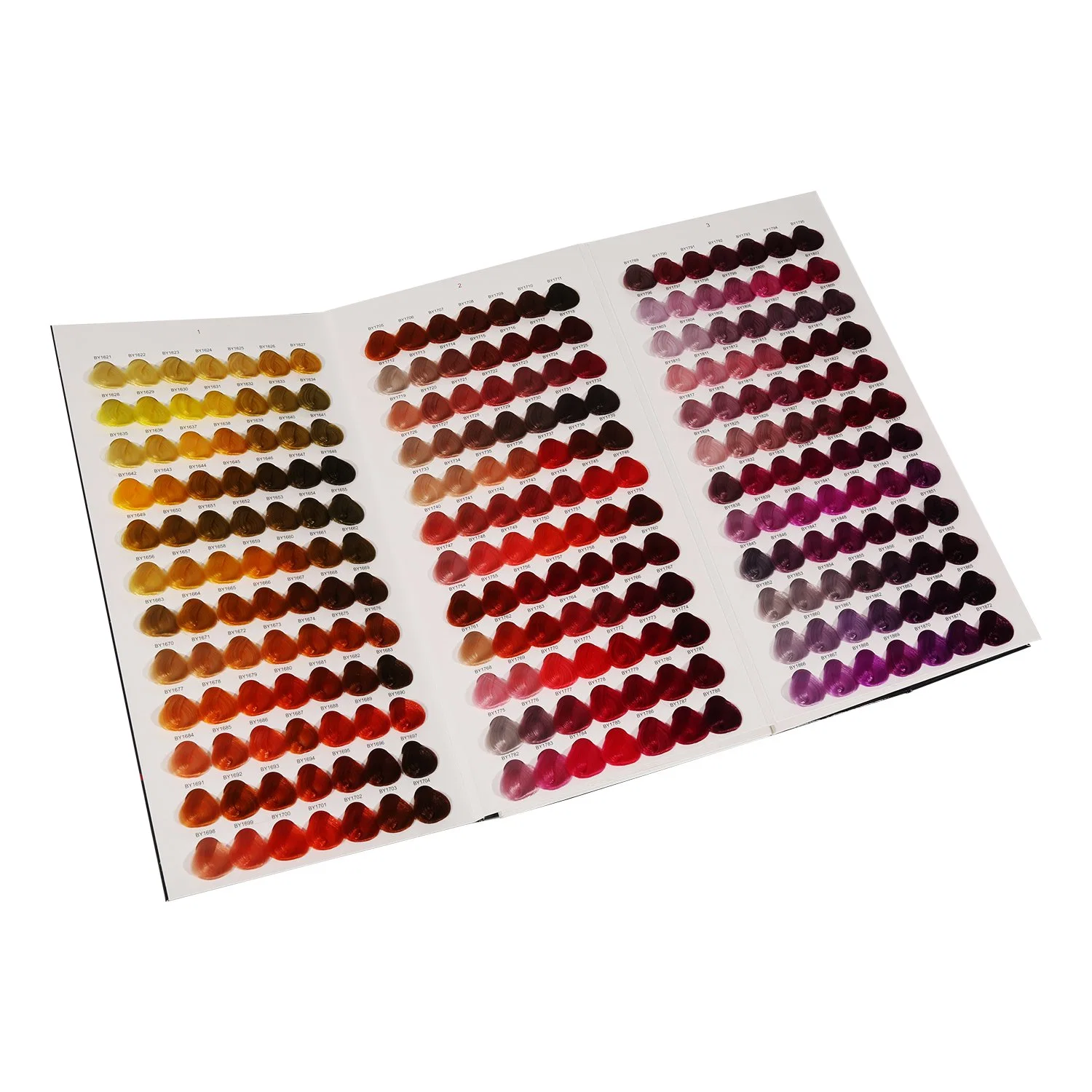 Custom Promotion Color Chart Catalogue for Professional Hair Salon Cosmetic Exhibition