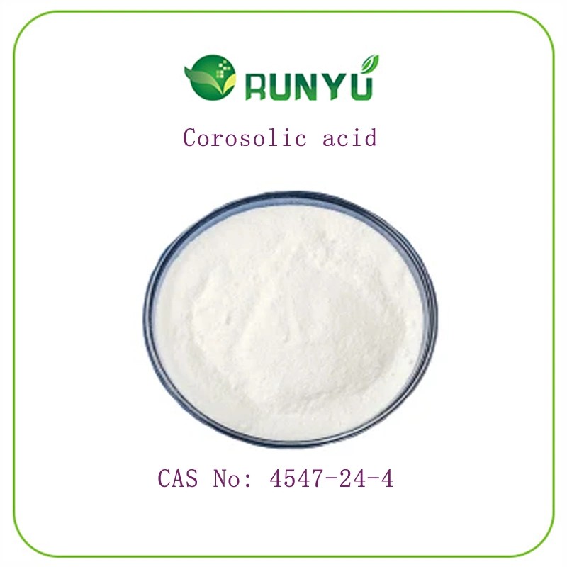 CAS 4547-24-4 HPLC 1%-98% Corosolic Acid 2-a-Hydroxyursolic Acid Barnabas Extract Powder