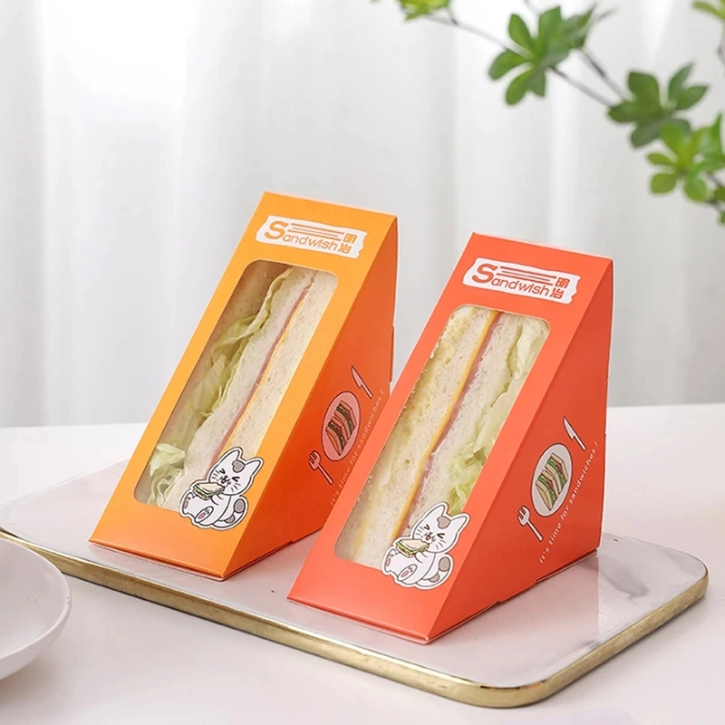 Burger Parcel Biodegradable Lunch Kraft Hamburger Box