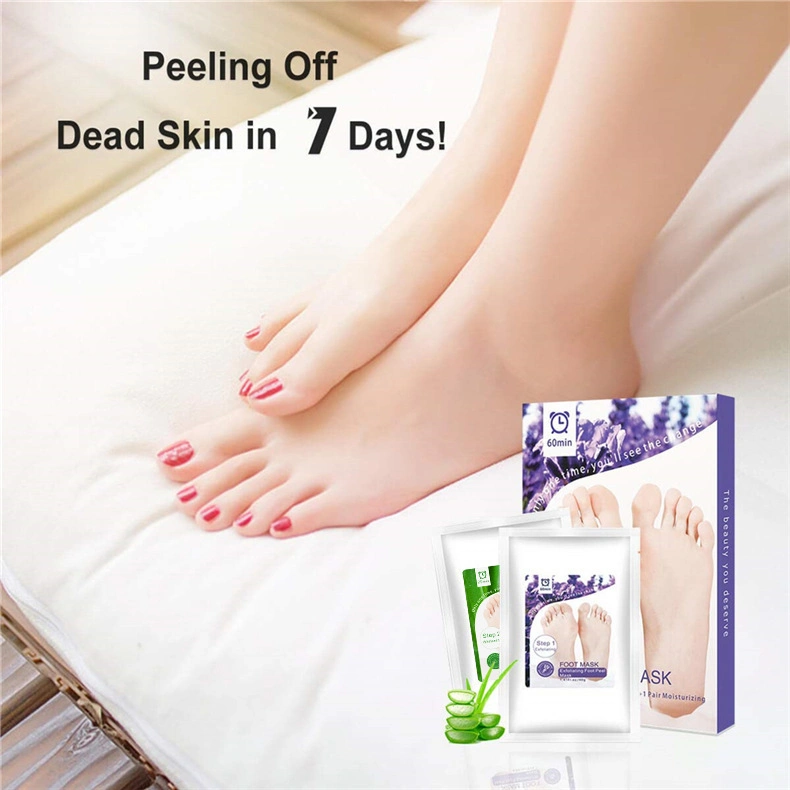 Beauty Cosmetics Skin Care Moisturizing Exfoliating Peeling Socks Lavender Foot Mask