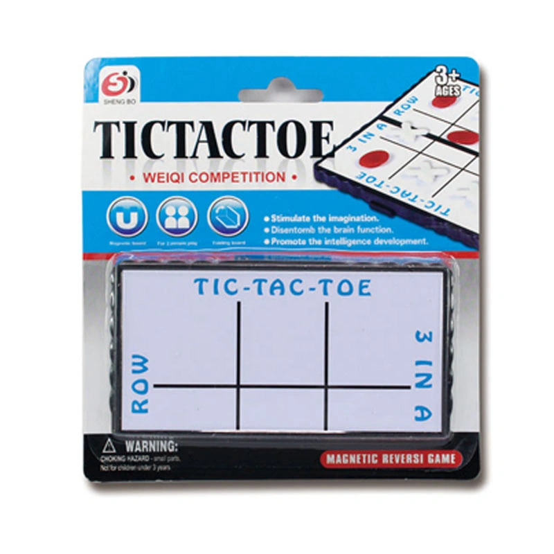 Early Education Interactive Puzzle Board Game 2-Player Board Game Magnetic Tic-Tac-Toe Toy Complimentary Game Chess Folding Board