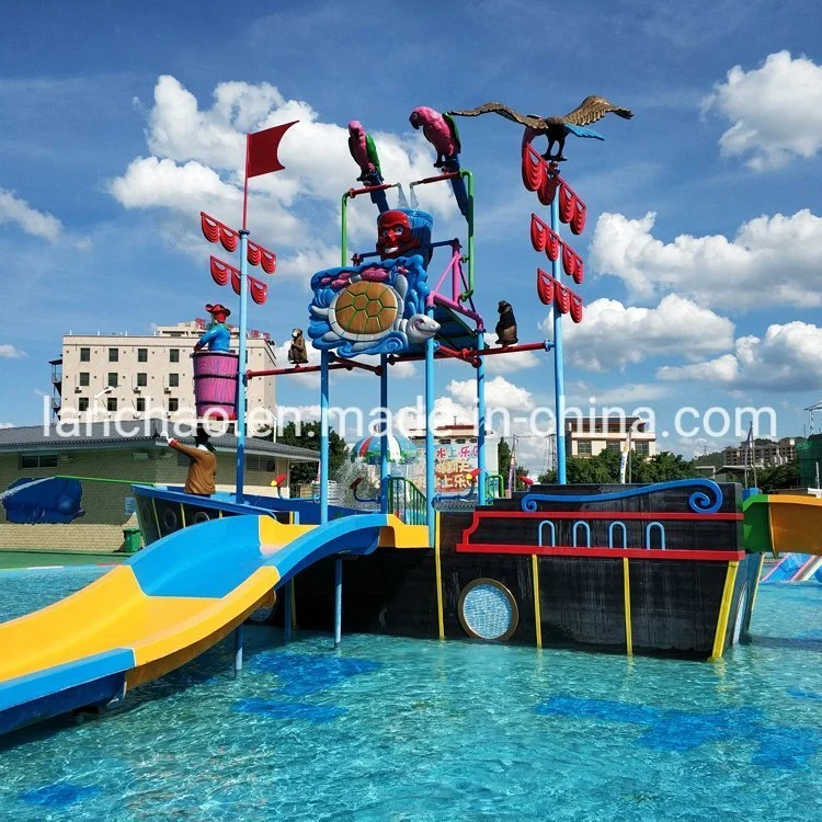 Fiberglas Rutsche Familie Spielausrüstung Wasserpark Piratenboot