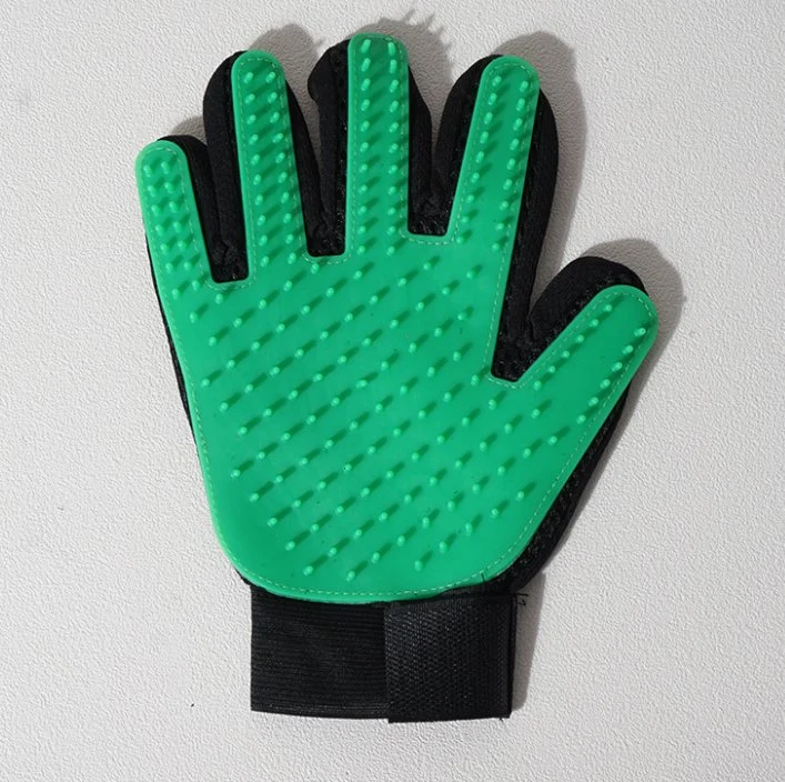 Guantes de Pet de silicona mascota Peine el pelo pegajoso cepillo para eliminar el vello