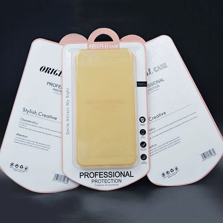 electronic products blister plastic packaging case mobile packing(cardboard box)