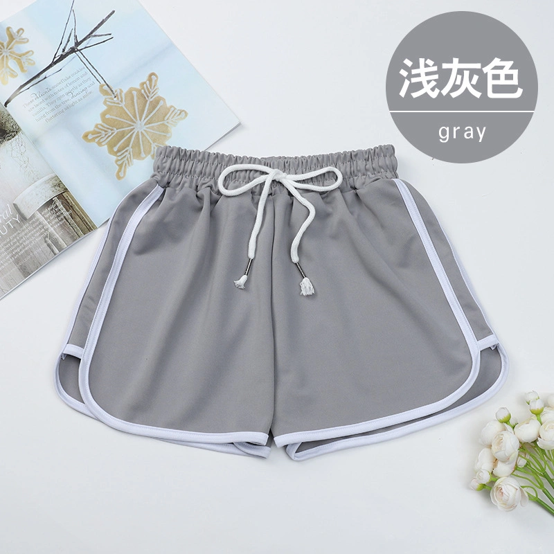 Women Athletic High Waisted Running Pants Pocket Sporty Shorts Gym Elastic Workout Shorts for Women