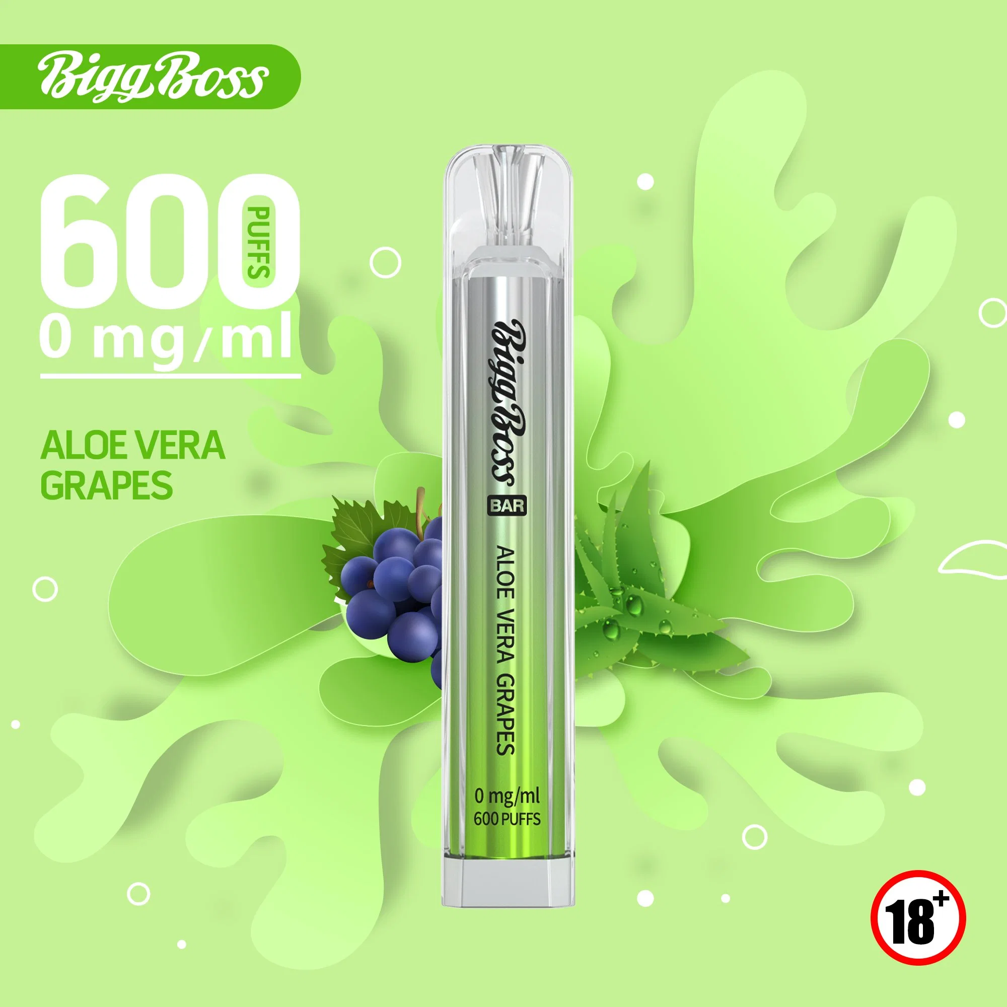 A Europa UK best selling Portable Tpd Ejuice Biggboss borlas para 600 Bar Crystal Hit Bar Vape descartáveis e Stick E CIGARRO E Zigaretten Hookah caneta