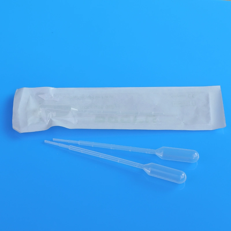 Medical 5ml de la lámpara de grandes equipos médicos de plástico desechable Material PP Labtory gotero graduada 1ml de 2ml 3ml pipetas de transferencia estéril transparente claro OEM