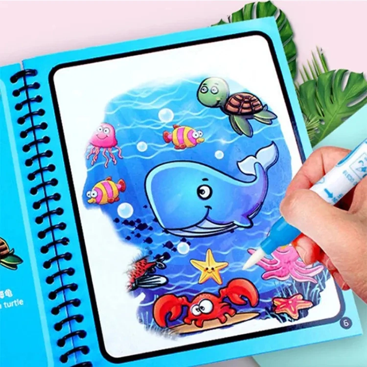 Nouveau produit fournisseur d'usine de l'eau de l'eau magique de livre livre livre magique avec stylet