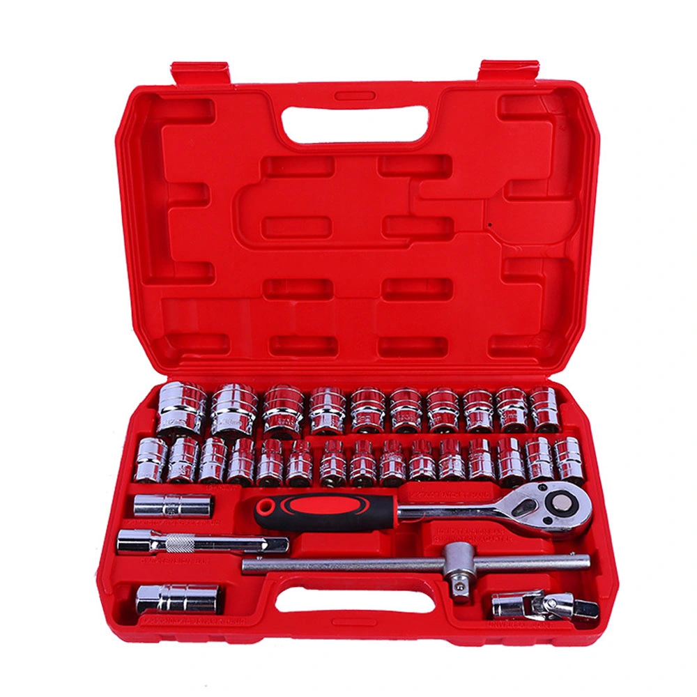 Factory 37 Piece Auto Repair Set Tool Machine Repair Socket Wrench Set 37 Piece Socket Set, Large Quantity, Negotiable Price