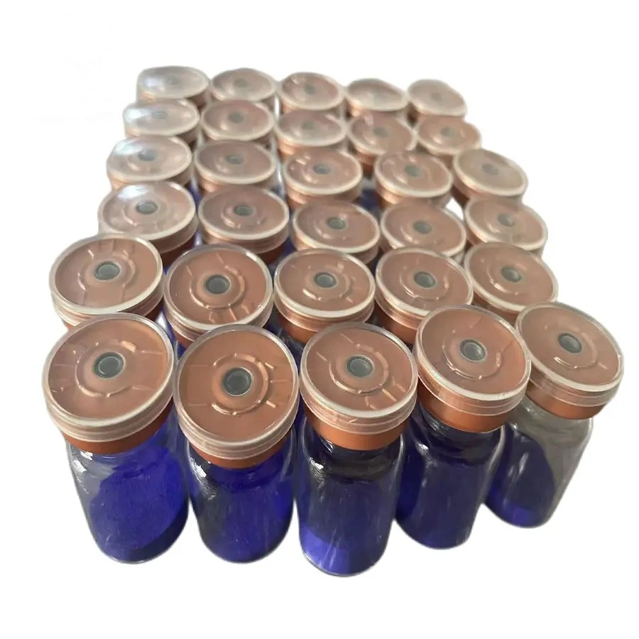 Inyección de cobre azul de alta calidad con acabado de Peptide 50mg 100mg liofilizado Polvo Anti Envejecimiento Reparación de la piel GHK Cu polvo