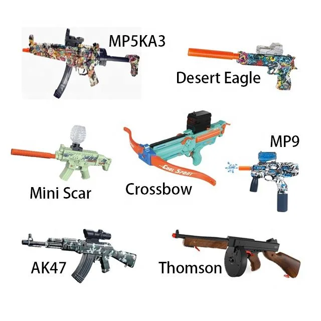 Recarregável modelos Multi baratos AKM 47 Gel Blaster Gun Water Pistola com esferas de gel Toy Splatter Ball Gun para criança