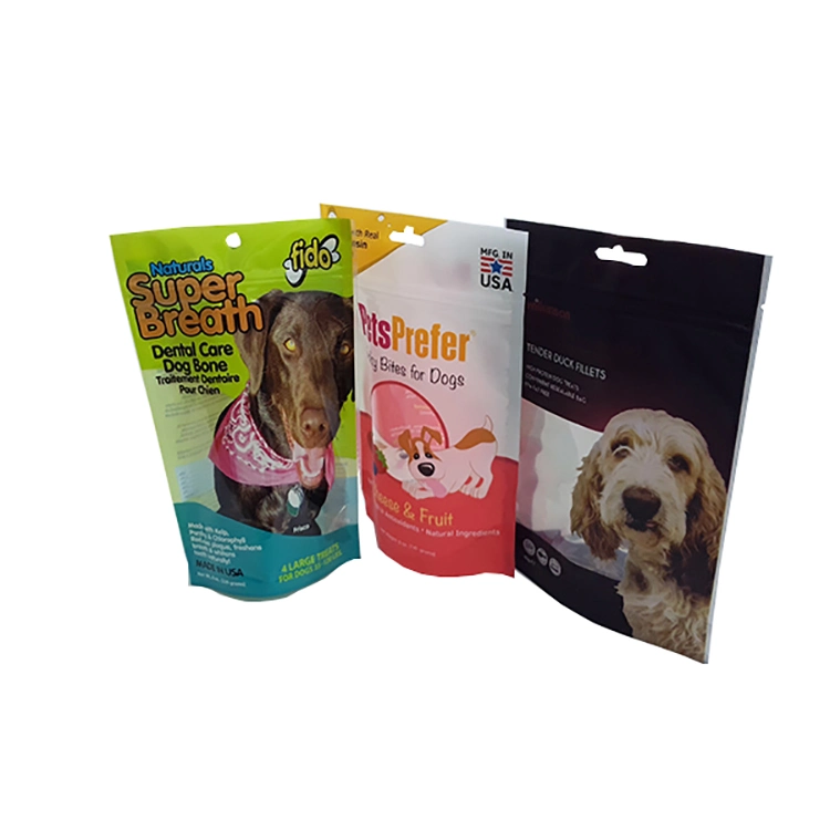 Les aliments pour animaux chien d'aluminium en plastique snack de l'emballage 100g 500g 50 g 1oz