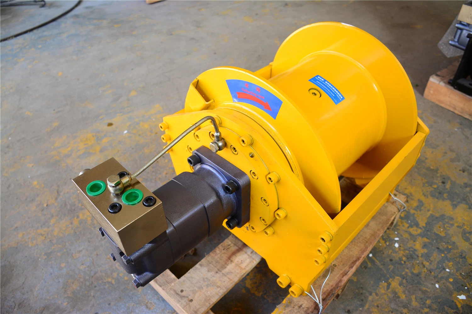 3t 3 Ton Hydraulic Winch for Offshore Oil Drilling Platform Hydraulic Winch Free Lowering, Single Rope Lifting 1 Ton 2 Ton Hydraulic Winch