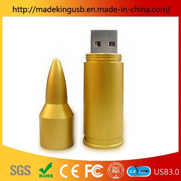 Customizable Capacity Metal Bullet Pen Drive/ Mini Personality USB Flash Drive