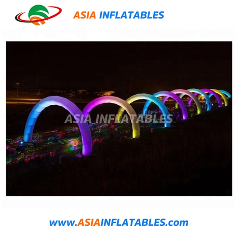 Color Changing Round Decorative Proposal Archway Inflatable Wedding Arch