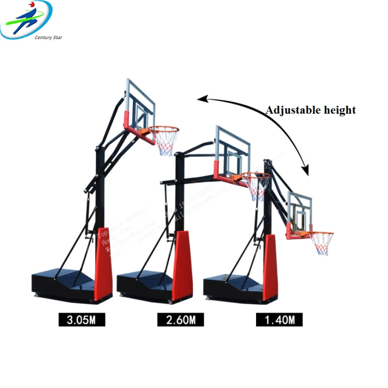 Height Adjustable Indoor Outdoor Professional Basketball Stand for School Community