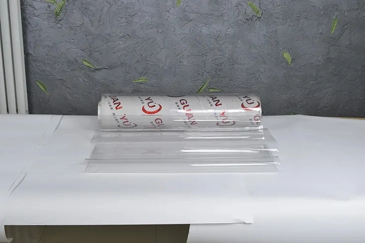 Soft Transparent Crystal Not Sticky Super Clear Plastic PVC Film for Table Cover, Isolation Layer